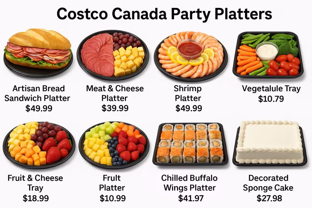 Costco party platters in Canada