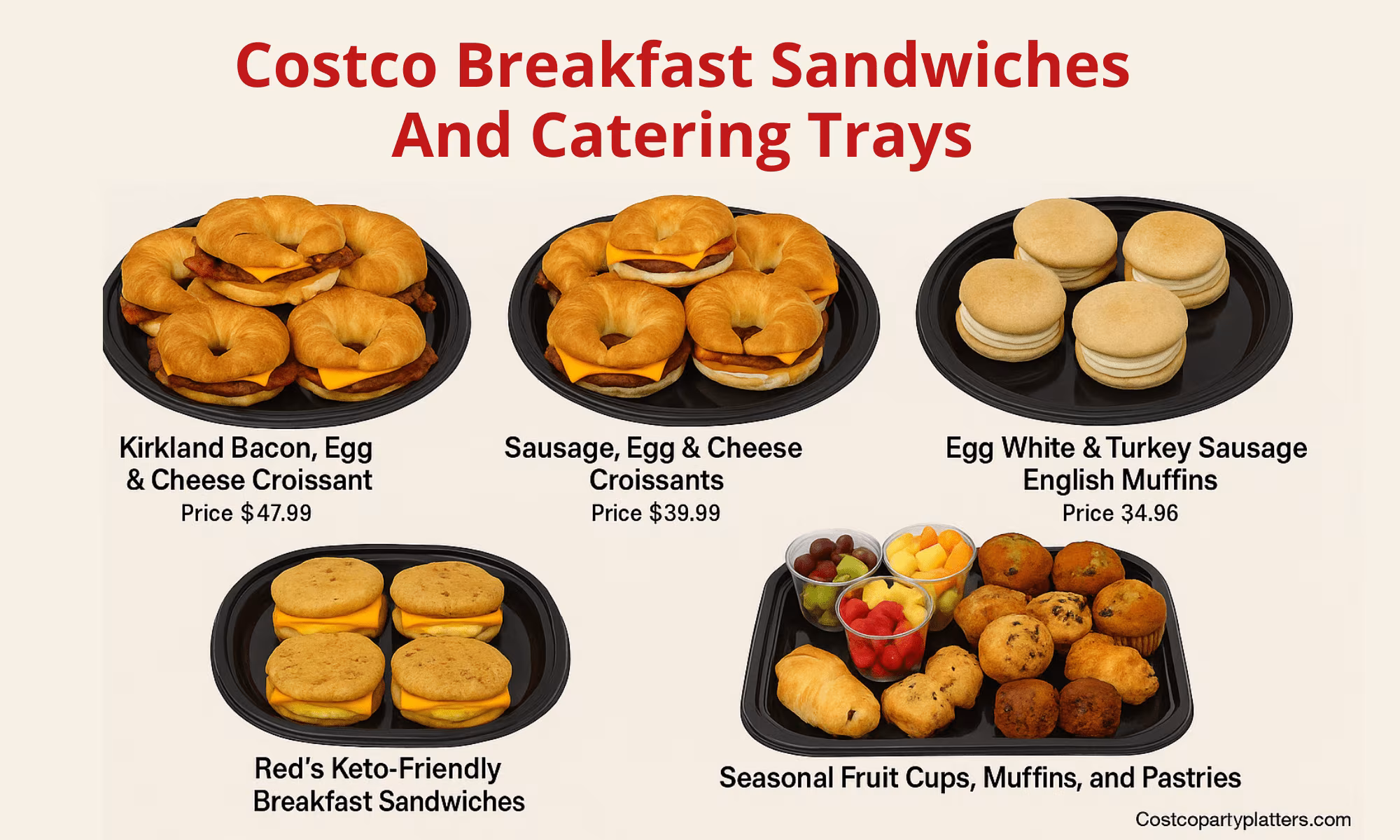 Costco Breakfast Sandwiches And Catering Trays